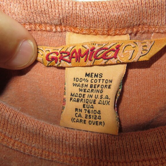 Vintage Gramicci Graphic Logo T-Shirt Mens Large Cotton USA Grunge Crewneck VTG - Picture 7 of 14